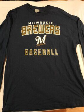 MLB Milwaukee Brewers Long Sleeve T-Shirt Size XL